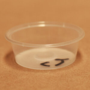 Round Plastic Container 70ml (100 Pack)