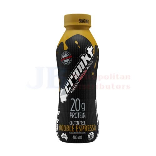 Crankt Premium Protein Shake Double Espresso 400ml