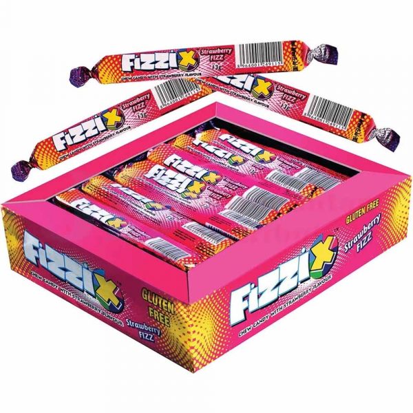 Fizzix Strawberry Fizz Chew Candy 13g (60 Pack)