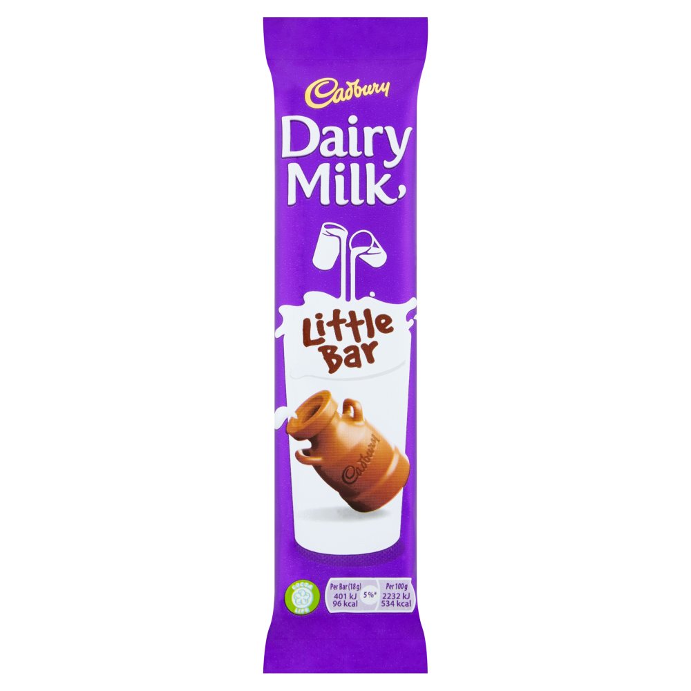 Uk Cadbury Dairy Milk Little Bar 18g (60 Pieces)