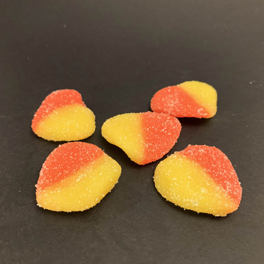 Sour Peach Hearts 1kg (100 Piece)