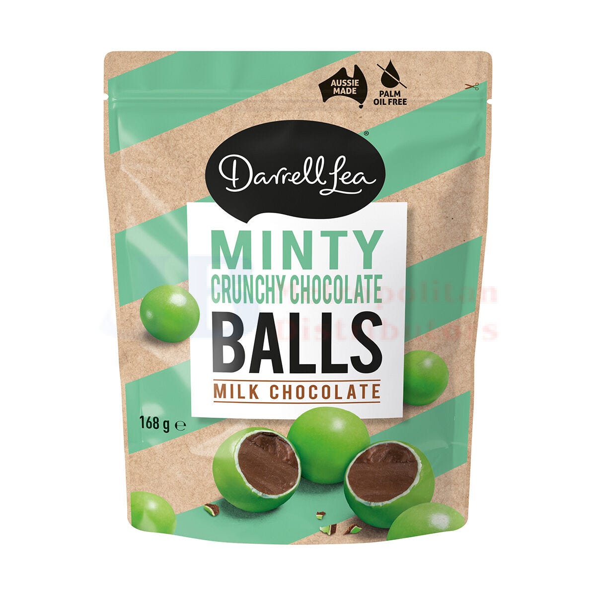 Darrell Lea Minty Milk Chocolate Balls 168g
