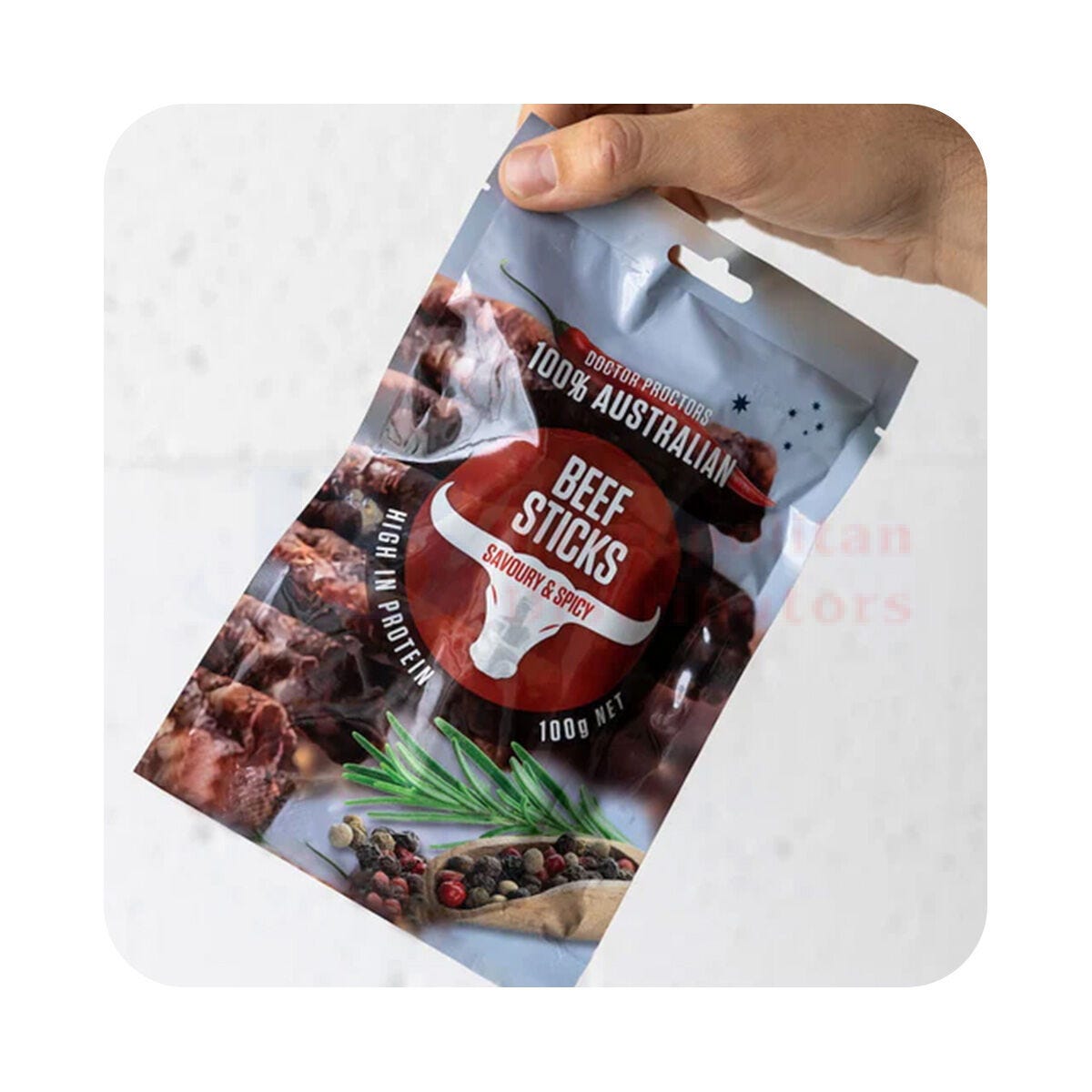 Dr Proctors Savoury & Spicy Beef Sticks Droewors 100g