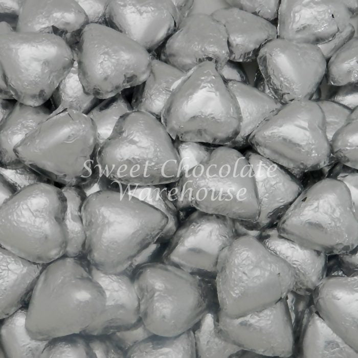 Silver Choc Hearts Bag 1kg