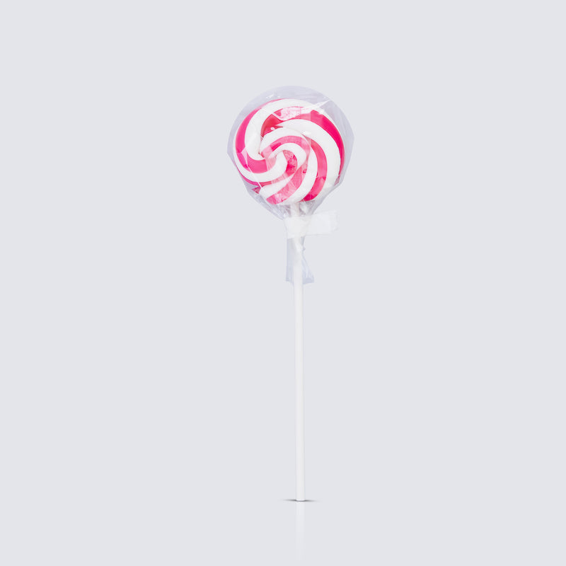 Swirly Lollipops Pink & White 50g (10 Pack)