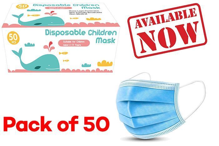 Kids Face Mask Blue (50 Pack)
