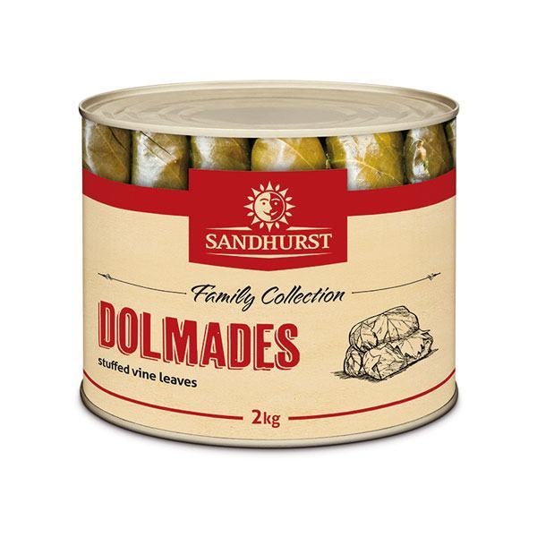 6 x Sandhurst Dolmades Vine Leaves Stuffed 2Kg