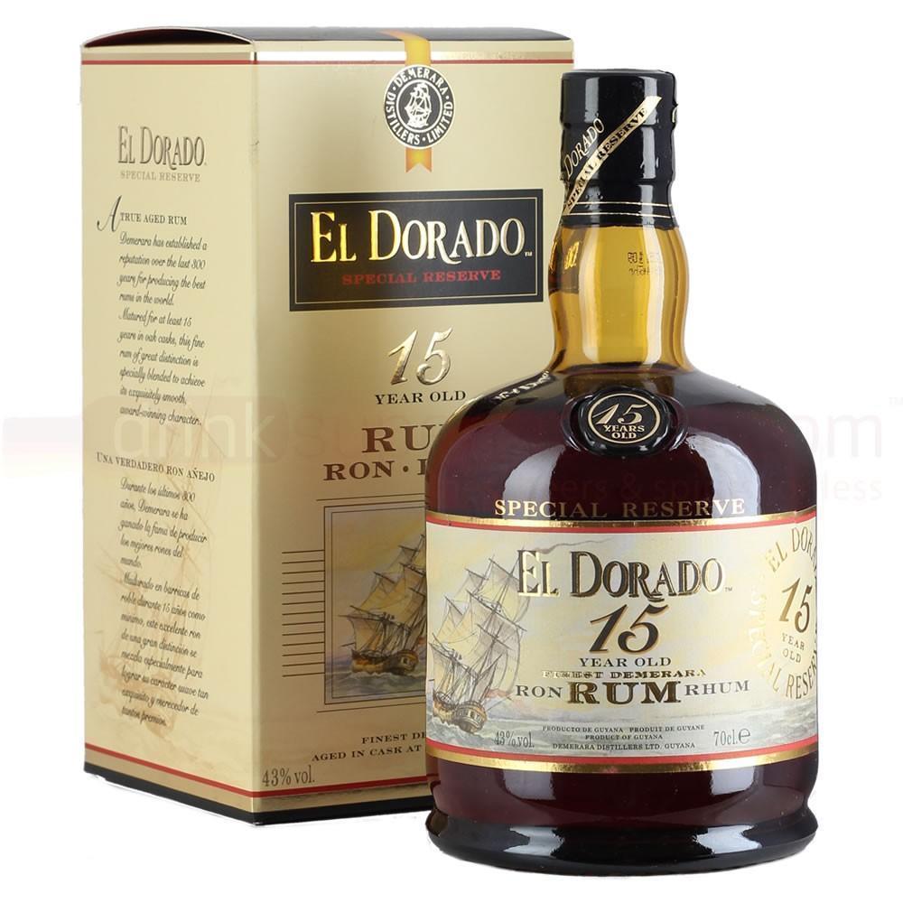 12 x El Dorado 15 Yo Rum 750Ml