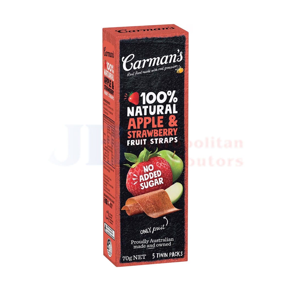 Carman's Fruit Straps Apple & Strawberry 70g