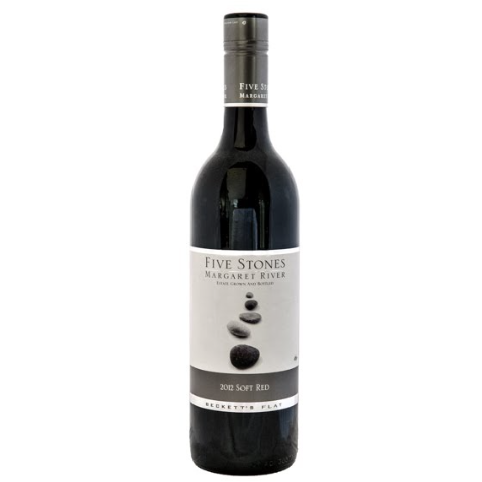 12 x Five Stones Soft Red 750Ml