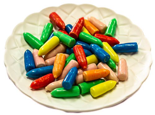 Vidal Fizzy Gum Bullets (600 Pack)