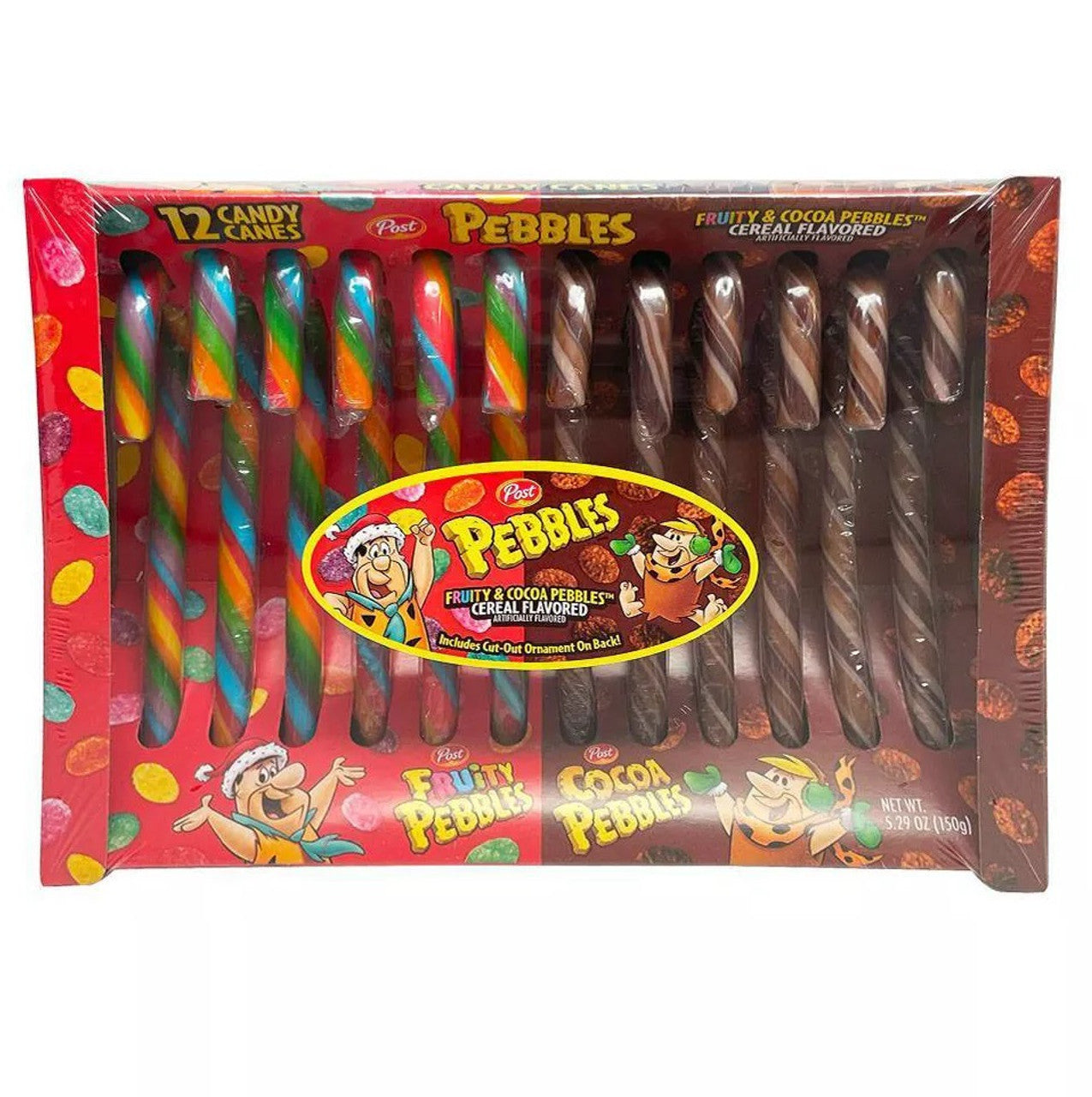 Fruity & Cocoa Pebbles Candy Canes 150g