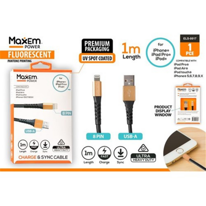 Sas Iphone Cable Heavy Duty 1m