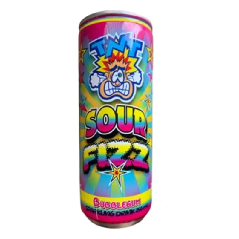 Tnt Sour Fizz Bubblegum 250ml
