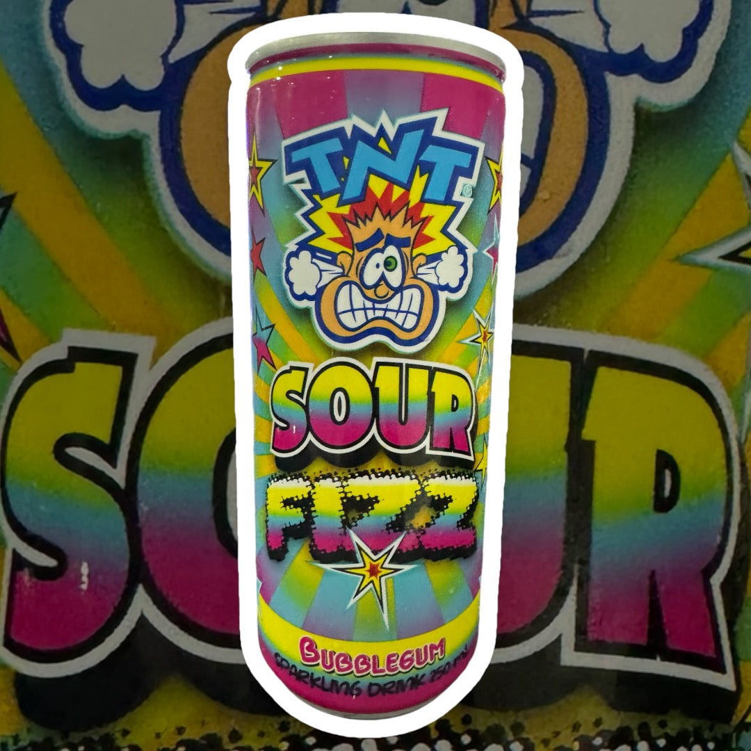 Tnt Sour Fizz Bubblegum 250ml