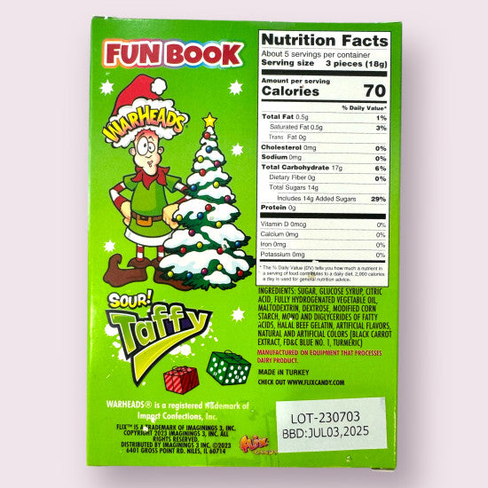 Warhead Taffy Candy Book 96