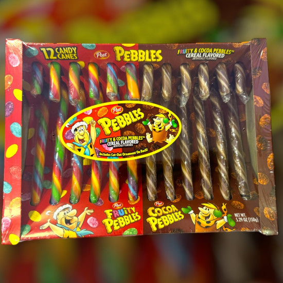 Fruity & Cocoa Pebbles Candy Canes 150g