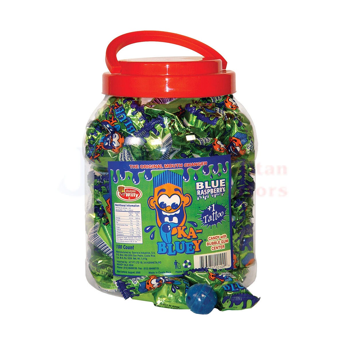 Ka-Bluey Original Blue Raspberry (100 Pack)