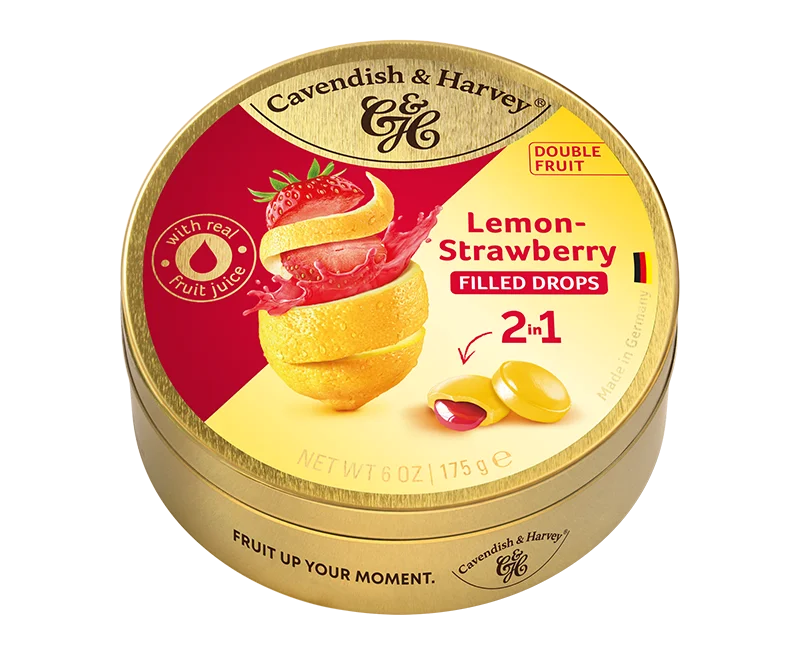 Cavendish & Harvey Duo Lemon Strawbery 175g