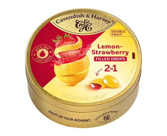 Cavendish & Harvey Duo Lemon Strawbery 175g