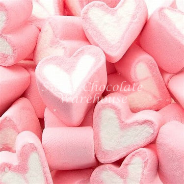 Lolliland Pink & White Mallow Heart 800g