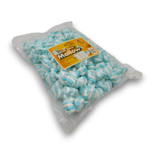 Lolliland Blue & White Twist Mallow 800g