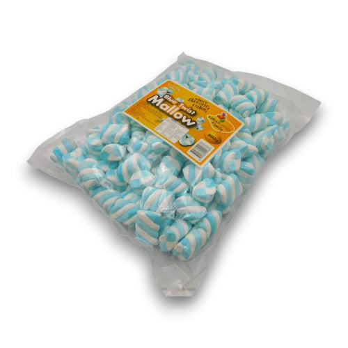 Lolliland Blue & White Twist Mallow 800g