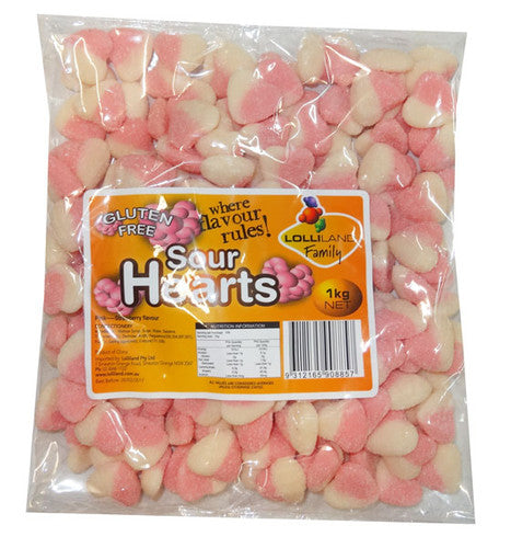 Sour Pink & White Heart 1kg