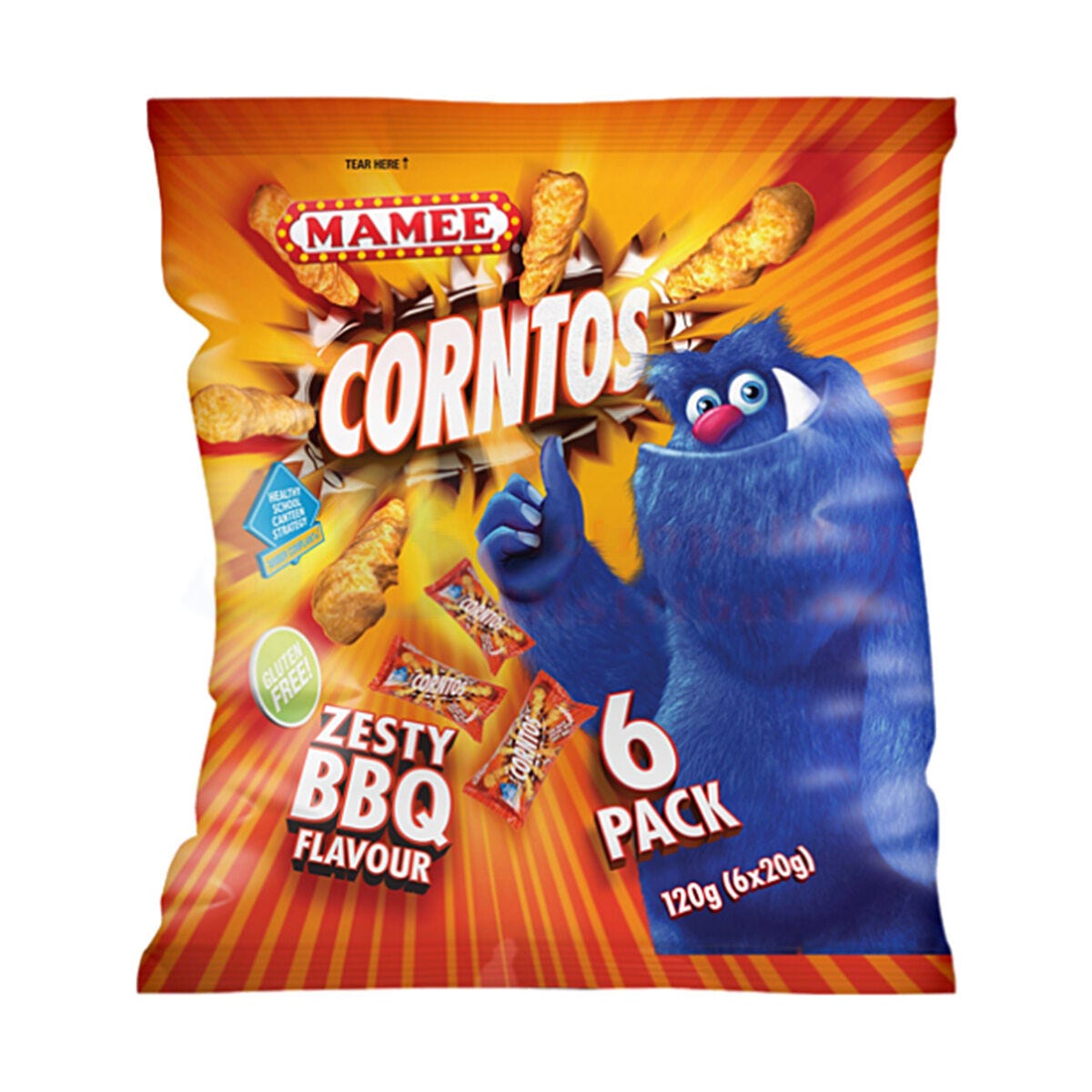 Mamee Corntos Zesty Bbq 20g (36 Pack)