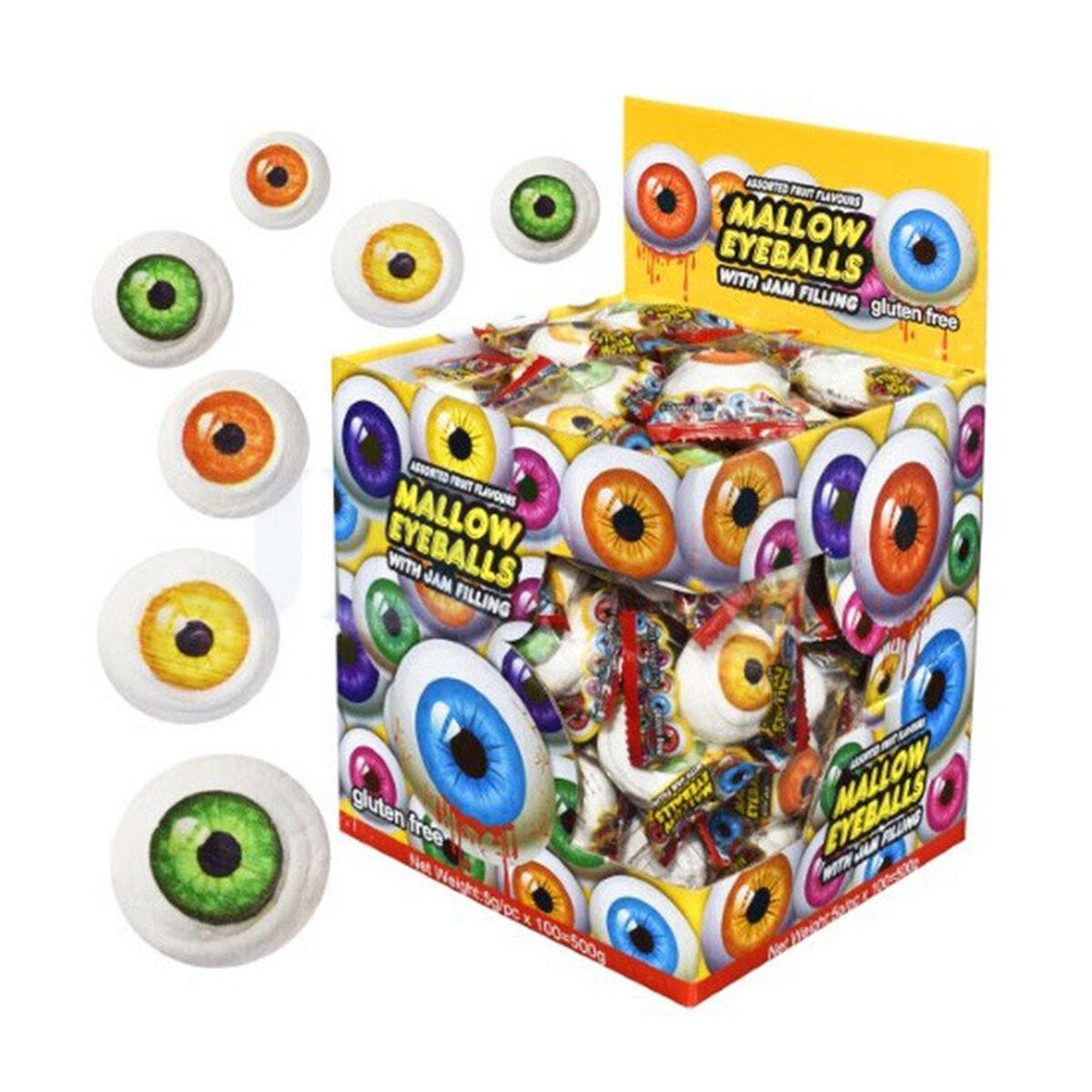 Mallow Eyeballs With Jam Filling 5g (100 Piece)