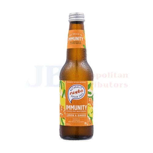 Nexba Immune Sparkling Nootropic Lemon & Ginger 330ml