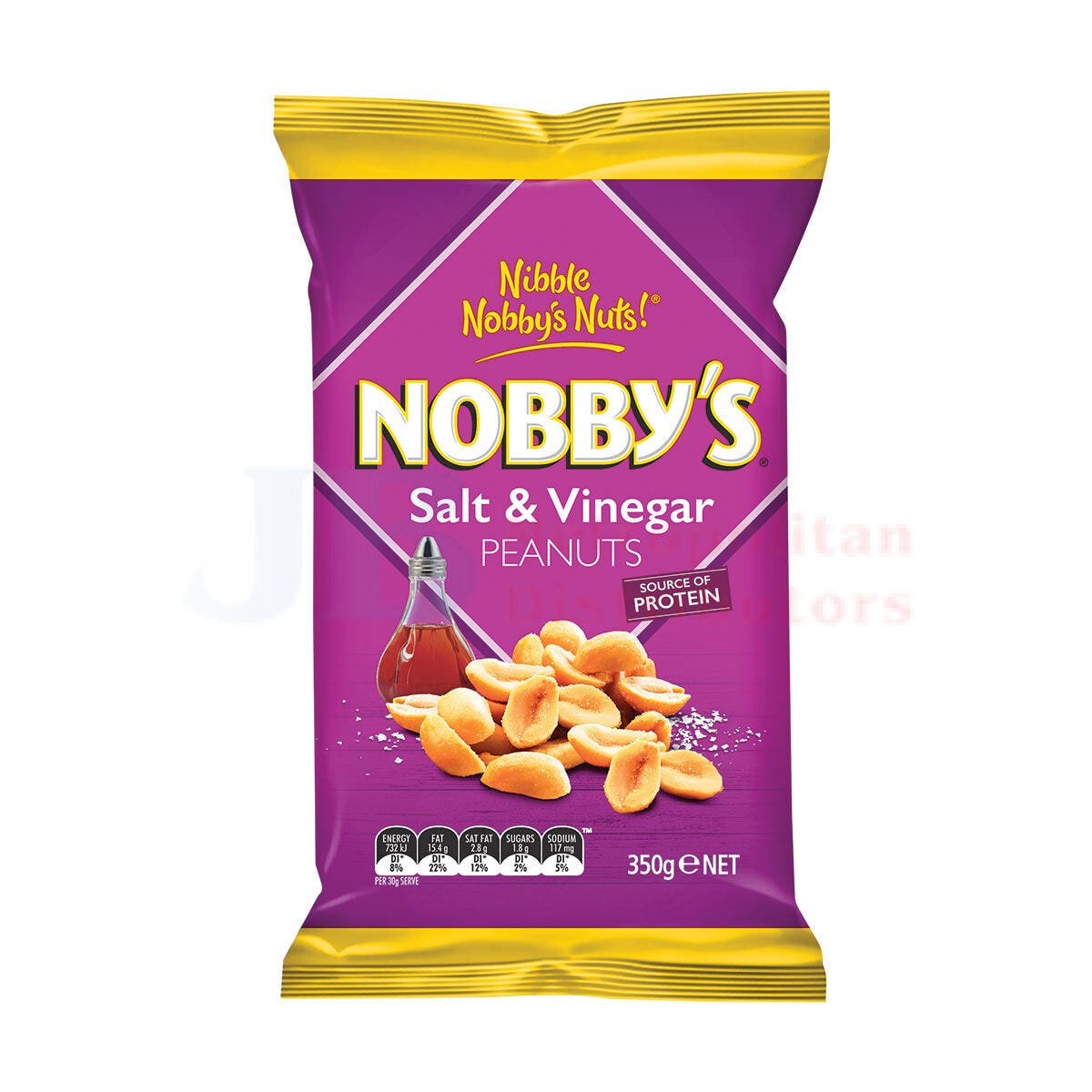 Nobby's Salt & Vinegar Peanuts 350g