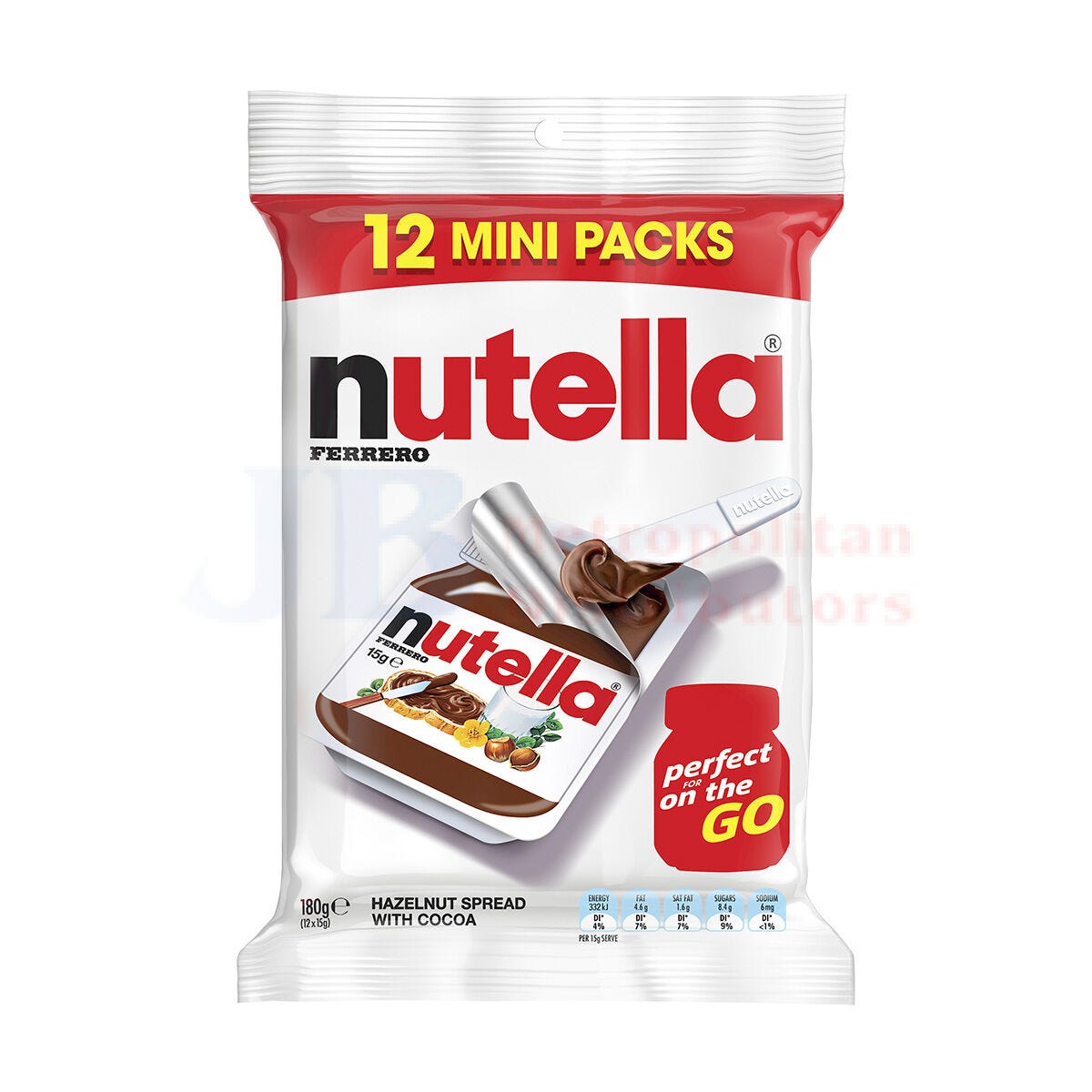 Nutella Portion Pack 15g (144 Pieces)