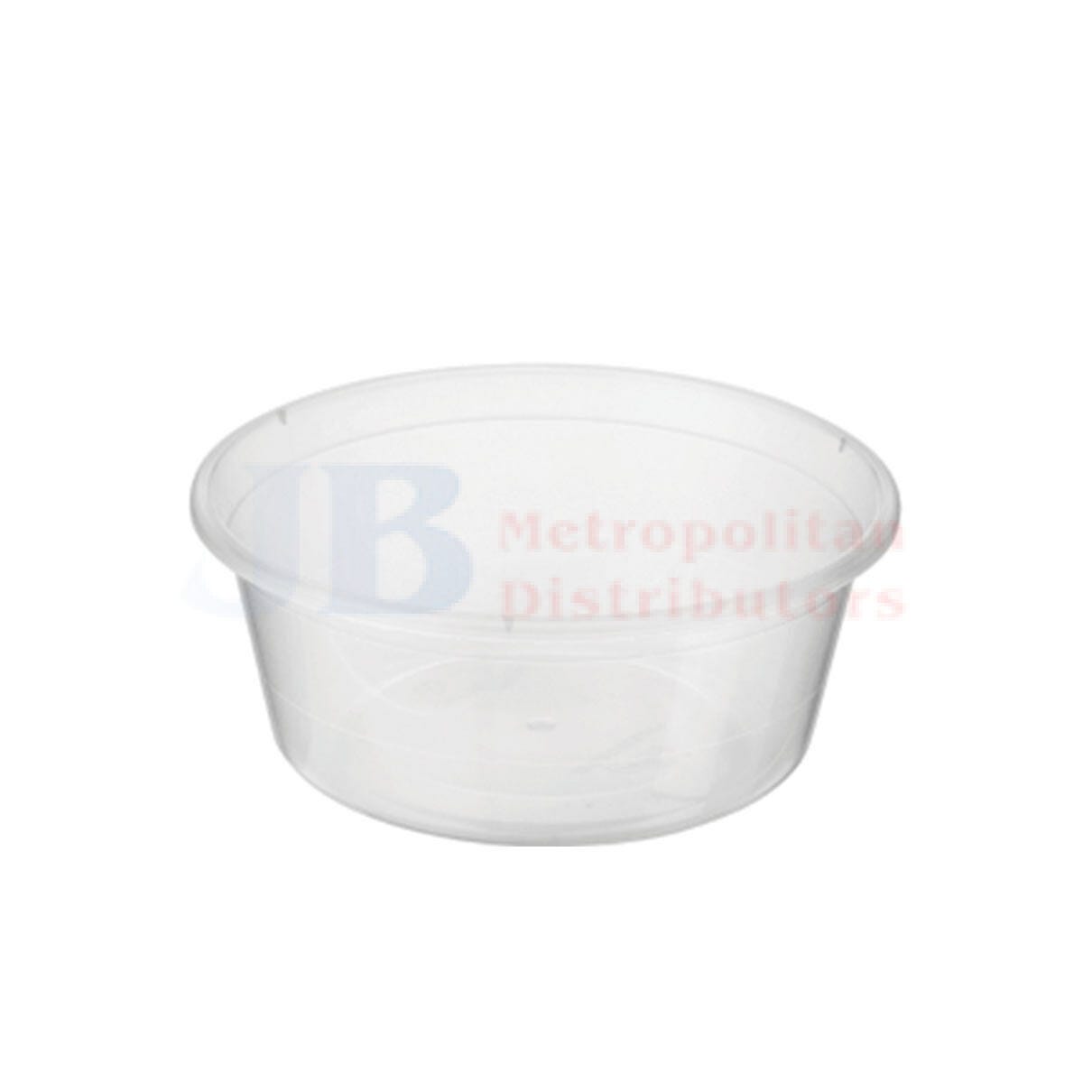 Round Plastic Container 280ml (100 Pack)