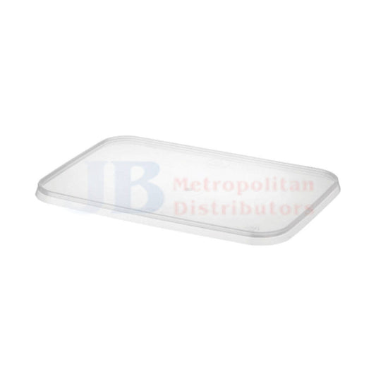 Rectangle Plastic Container Lid (50 Pack)