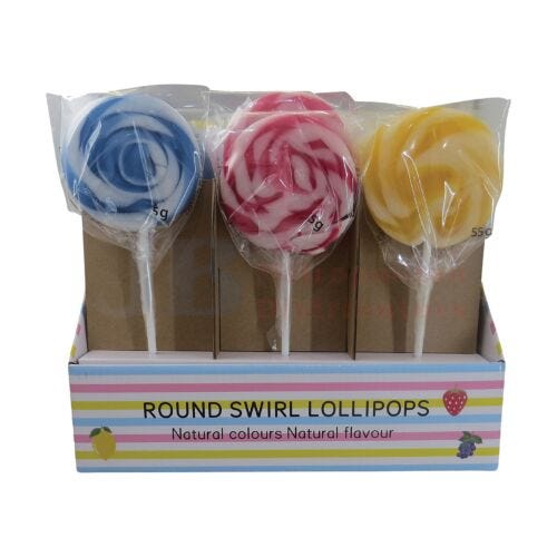 Round Swirl Lollipop 55g