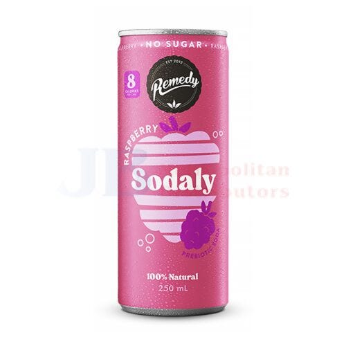 Remedy Sodaly Raspberry 250ml