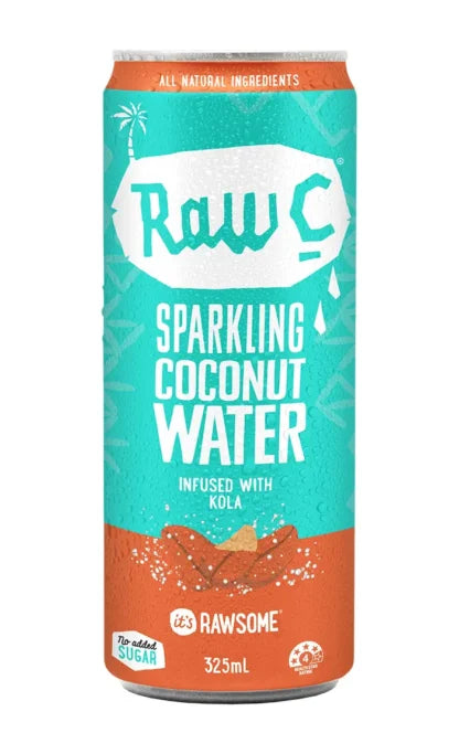 Raw C Sparkling Coconut Water Infused With Kola 325ml
