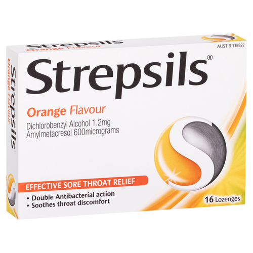 Strepsil Orange (16 Tablets)