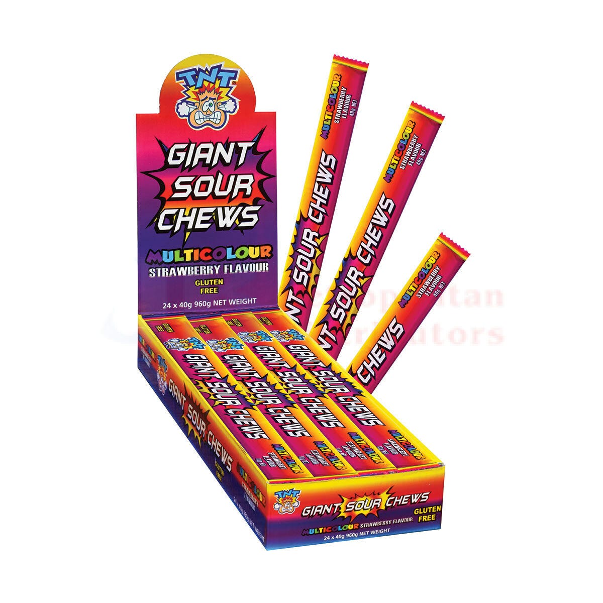 Tnt Giant Sour Multi 40g (24 Pack)