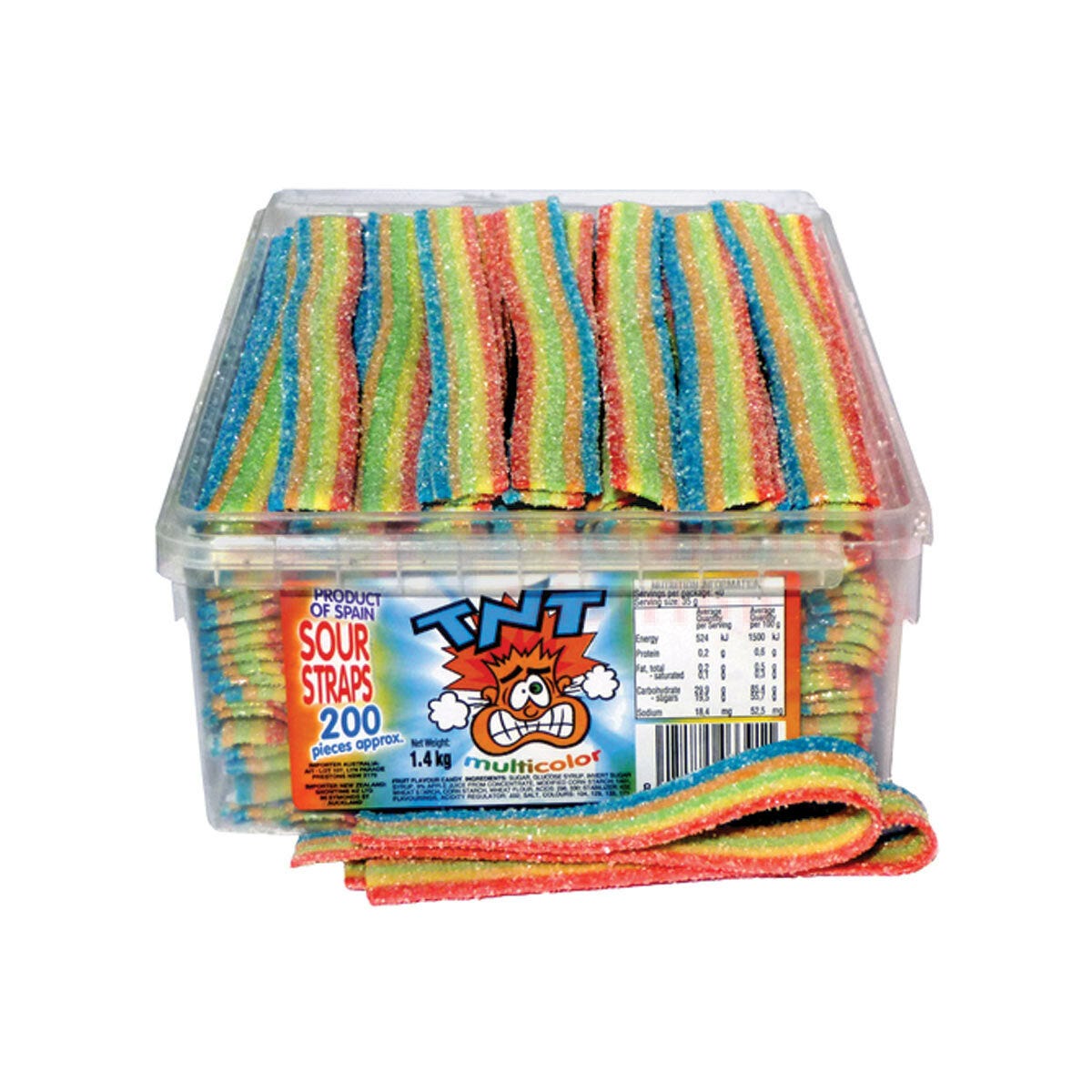 Tnt Sour Straps Multi Colour (200 Piece)