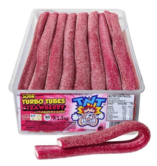 Tnt Turbo Tubes Sour Straw (30 Pieces)
