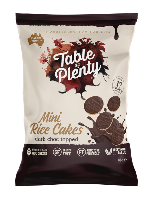 Table Of Plenty Rice Cake Dark Choc 60g
