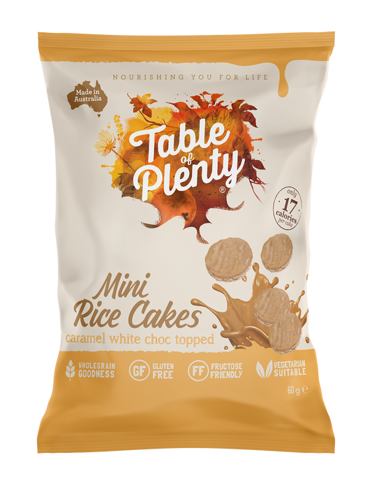 Table Of Plenty Rice Cakes White Choc Caramel 60g