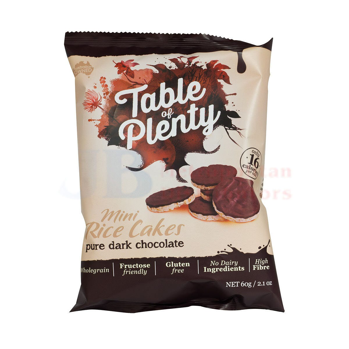 Table Of Plenty Rice Cake Dark Choc 60g