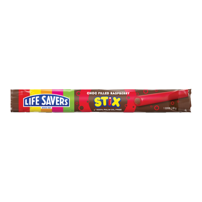 Lifesavers Stix Choc Raspberry 40g