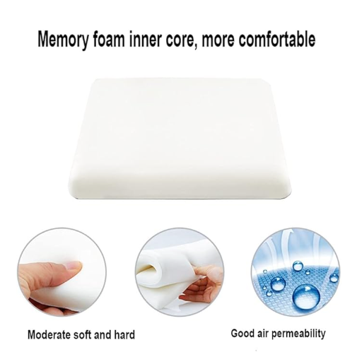 Square bar stool cushion with ties, breathable and non-slip square chair pad, 28*28*3.5 cm memory foam children's stool cushion (crab design)