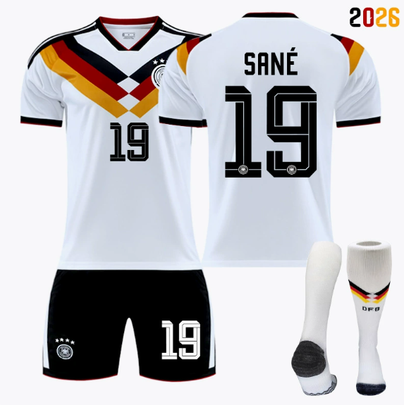2026 FIFA World Cup Germany Home Football Jersey #Manuel Neuer #Joshua Kimmich, #Kai Havertz, #Toni Kroos, #Jamal Musiala, #Nick Woltemade, #Thomas Müller, #Florian Wirtz, #Leroy Sané Fan Version Football Jersey Children/Adult Sizes Breathable Fabric(Thom