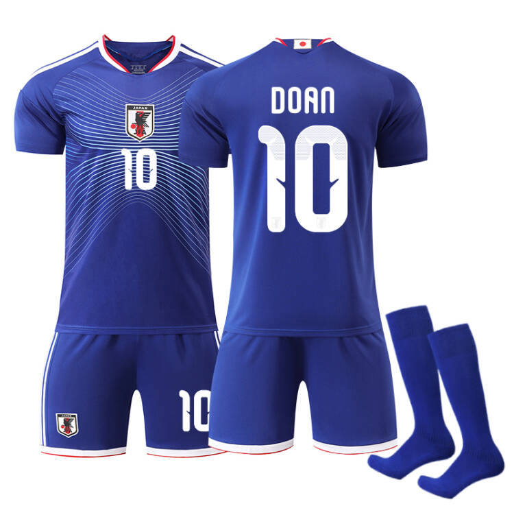 2026 FIFA World Cup Japan Home Jersey – #6 Wataru Endo, #7 Kaoru Mitoma, #8 Takumi Minamino, #9 Ayase Ueda, #10 Ritsu Doan, #14 Junya Ito, #20 Takefusa Kubo, #22 Takehiro Tomiyasu, Children/Adult Sizes, Breathable Fabric(Takumi Minamino + SizeM)