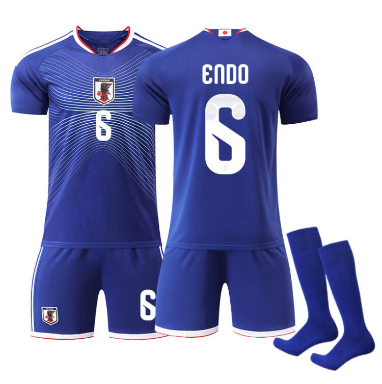 2026 FIFA World Cup Japan Home Jersey – #6 Wataru Endo, #7 Kaoru Mitoma, #8 Takumi Minamino, #9 Ayase Ueda, #10 Ritsu Doan, #14 Junya Ito, #20 Takefusa Kubo, #22 Takehiro Tomiyasu, Children/Adult Sizes, Breathable Fabric(Junya Ito + SizeL)